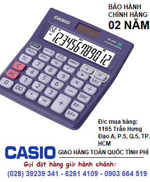 Casio MJ-120D-BU, Máy tính Casio Casio MJ-120D-BU loại 12 số Digits chính hãng| CÒN HÀNG 